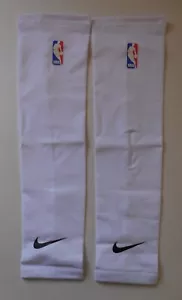 Nike NBA Dri-Fit Shooter Mangas Brazo Adulto Unisex Blanco/Negro L/XL - Imagen 1 de 4