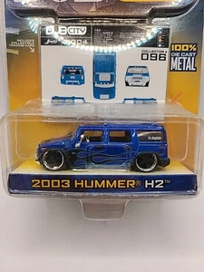 JADA TOYS DUB CITY 2003 HUMMER H2 BLUE - Picture 1 of 3