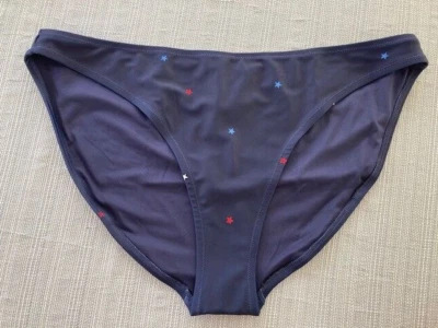 Старый темно-синий XL середины подъема бикини плавать низ темно-синий | звезды #809464 новый с Ярлыками - Изображение 1 из 3