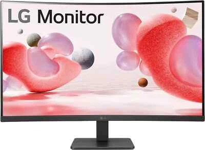 LG 32" FHD Curved 100Hz Monitor with FreeSync - Image 1 of 4