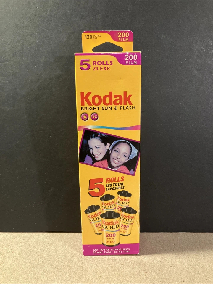 Kodak Gold 200 - Color print film 135 (35 mm) ISO 24 exposures 5 rolls #1161603
