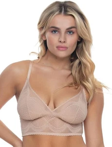 FELINA Finesse Cami Bralette Stretchy Lace Bralettes for Women NUDE L/XL - Picture 1 of 6