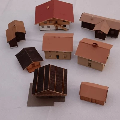 Spur N Konvolut Lasercut Häuser (K1) - Bild 1 von 4