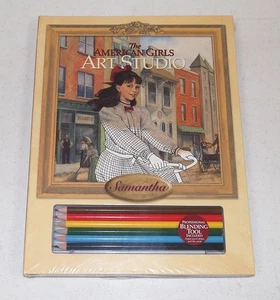 New!! Retired!! Vtg AMERICAN GIRL DOLL "Samantha's Art Studio" KIDS ARTIST KIT - Foto 1 di 2