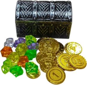 Kids Mini Pirate Treasure Chest Toys - Small Toy Set Party...  - Picture 1 of 7