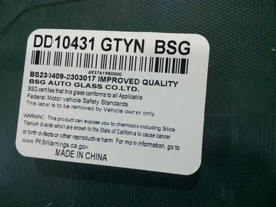 Passenger Right Front Door Glass Fits 98-03 DURANGO 985336 Foto 1 de 3