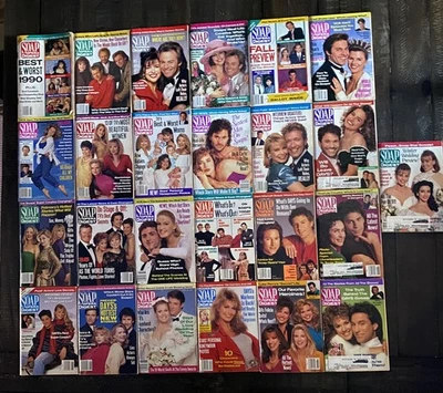 1991~ Soap Opera Digest~ 25 Issues Jan - Dec (1 issue, 6/11/91 is missing). - Image 1 of 4