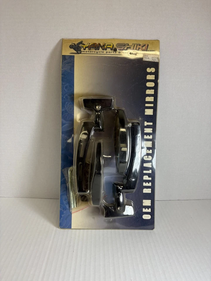 Espelho universal convexo billet preto anodizado Yana Shiki RTU100JB para bicicleta de rua - Imagem 1 de 1