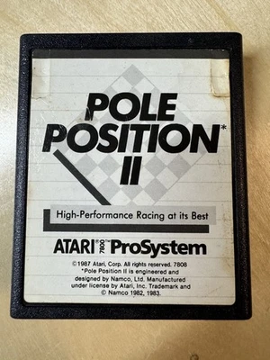 POLE POSITION 2 Atari 7800 Game Cartridge Tested & Cleaned - Image 1 of 4