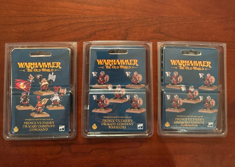 Warhammer The Old World Prince Ulther’s Dragon Company Lot RARE OOP Metal NEW - Image 1 of 4