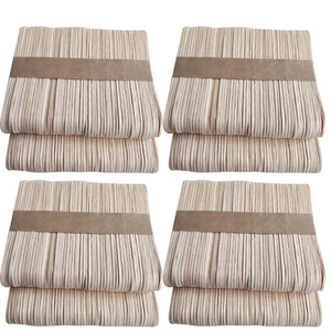 400pcs Natural Colored Wood Craft Sticks Wood Colored Craft Stick for Ice Cream - Picture 1 of 12