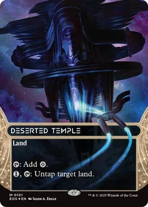 Deserted Temple (0101) (Borderless) (Galaxy Foil) [Edge of Eternities: Stellar - Picture 1 of 1