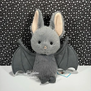 AUTHENTIC❣️Jellycat BROOX BAT - Soft Plush Toy Black Halloween Lovey NWT - Picture 1 of 5