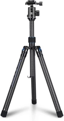 Sirui AT-125+E-10 Carbon Fiber Traveler XII Tripod w/ E-10 Ball Head 17 LB Load - Image 1 of 4