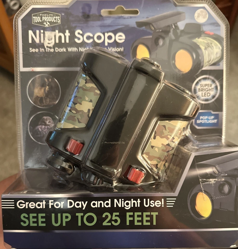 Finelife Tool Products Binocular With 25ft. Night Scope & Bright LED in 3 Colors Camo