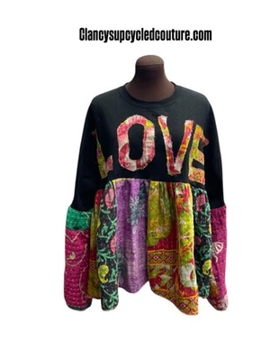 Sudadera boho hecha a mano Foto 1 de 4