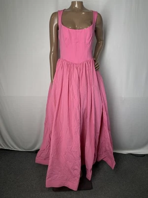 BHLDN женщин макси платье тюльпан розовый размер S Jemma декольте корсет Fit & Flare - Изображение 1 из 4