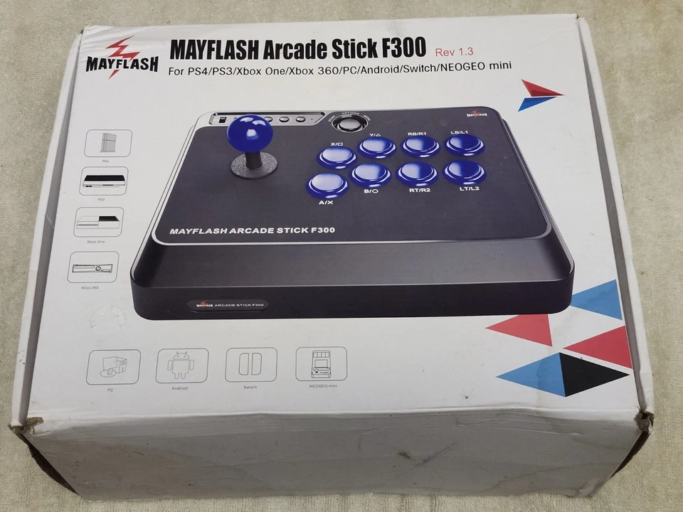 Mayflash F300 Arcade Flight Stick Joy Stick Switch/2 PS4 PS3 Xbox Series S/X NB Foto 1 de 4