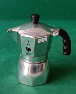 CAFFETTIERA VINTAGE MOKA BIALETTI BRIKKA 2 TAZZE IN ALLUMINIO VINTAGE. CJ17 - Picture 1 of 14