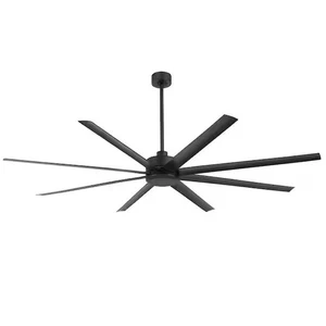 84Inch Ceiling Fan Without Light Industrial Indoor/Outdoor Downrod & Remote - Picture 1 of 4