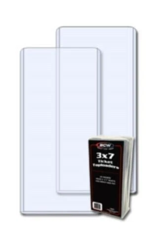 Estuche de 500 BCW 3x7 Ticket Plástico Duro Topload Soportes Rígidos 3x7 Protectores Foto 1 de 1