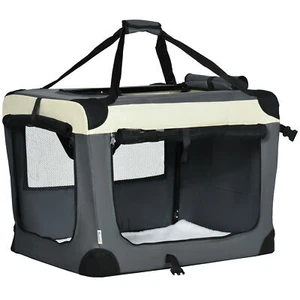 Hundebox faltbar Hundetasche Transporttasche mit Kissen 70 x 51 x 50 cm Tragbar - Bild 1 von 10