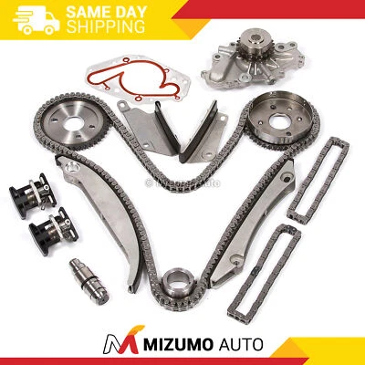 Kit de cadena de distribución bomba de agua compatible con 00-04 Chrysler Sebring Dodge Stratus 2.7 DOHC V6 Foto 1 de 4