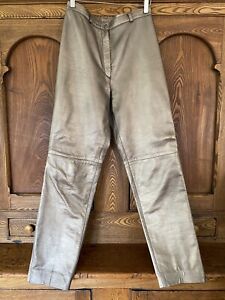 DERO by Rocco D'Amelio vintage 10 8 6 M champagne metallic leather pants bronze