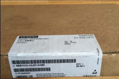 6ES7 412-1XJ07-0AB0 NEW SIEMENS 6ES7412-1XJ07-0AB0 S7-400 CPU 412-1 CPU - Image 1 of 3