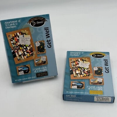 24 Get Well Cards & Envelopes Boating Fishing Theme Premium Sets Bible Verses - Image 1 of 4