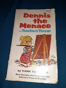 1959 FAWCETT GOLD MEDIA DENNIS THE MENACE "TEACHER'S THREAT " BOOK GOOD - Picture 1 of 7