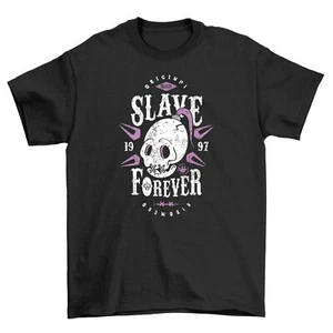 Forever Slave Skull Graphic Tee - Funny & Edgy! 100% Cotton, Unisex Design. Perf - Picture 1 of 46