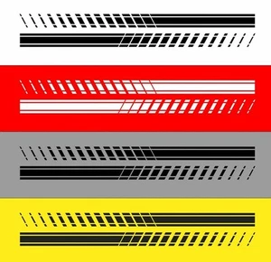 2x Motorsport Seitenstreifen Racing Streifen Aufkleber Dekorstreifen - Bild 1 von 1