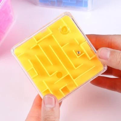 Cube Magic Maze 3D Six Sides Puzzle Brain Teaser Ball Bead Children's Toys Gifts - Image 1 of 3