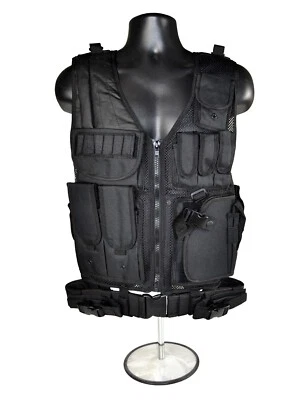 Tactical Multi Function Vest, Black - Image 1 of 4