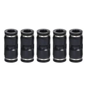 Push To Connect Air Fittings Tube 3/8" Od Straight Air Line Union Push Pack of 5 - Picture 1 of 9