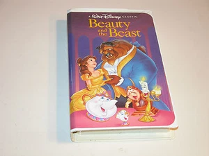 BEAUTY AND THE BEAST 1992 VHS SCHWARZ DIAMANT CLAMSHELL WALT DISNEY WIE NEU - Bild 1 von 4