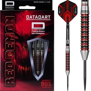 Datadart Red Demon Darts Set 23g 25g 27g Gramm Tungsten Titanium Steel Tip - Bild 1 von 2