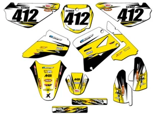 2005-2023 RM 85 VELOCITY Yellow Senge Graphics Kit Compatible with Suzuki - Picture 1 of 10