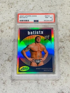 Topps eTopps WWE ETW-1 2007 Batista PSA 8 casi nuevo-como nuevo 🔥! 392/999 - Imagen 1 de 3