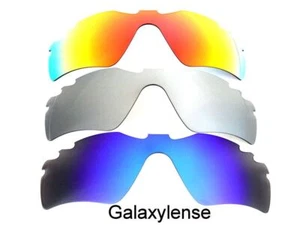 Galaxy Replacement Lenses For Oakley Radar Path Vented Blue/Titanium/Red 3 Pairs - Picture 1 of 4