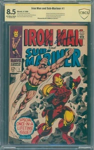Iron Man y Sub-Mariner #1 (1968) ⭐ CBCS 8,5 Firmado ⭐ Cómic Marvel Edad de Plata - Imagen 1 de 3