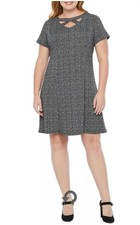 alyx short sleeve fit & flare dress