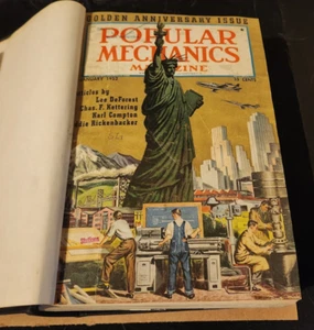 1952 POPULAR MECHANICS MAGAZINE BOUND LOT JANUARY-JUNE 6 ISSUES! - Bild 1 von 7