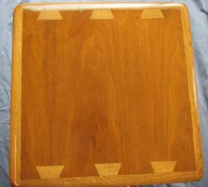 Lane End Table 1960s Mid Century Acclaim Walnut & Ash Dovetail by Andre Bus - Picture 1 of 11