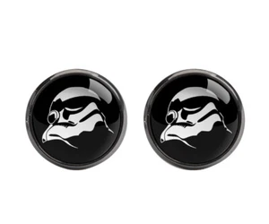 Star Wars Stormtrooper Men Slim Groom 2.5" Party Tie Necktie Cufflink Cuff Link - Picture 1 of 29