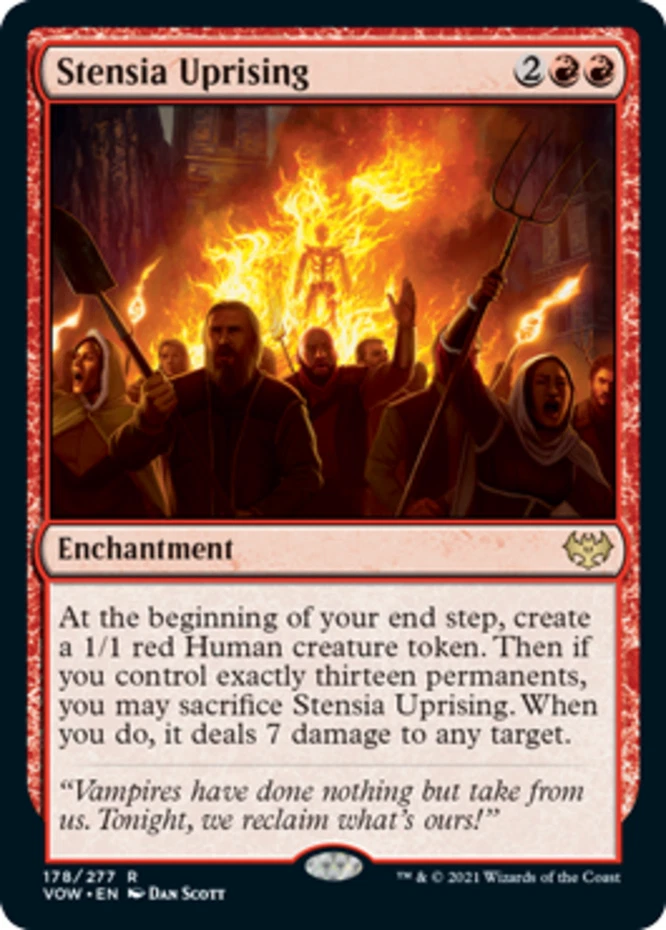x1 Stensia Uprising R MTG Innistrad: Crimson Vow M/NM, English - Image 1 of 1
