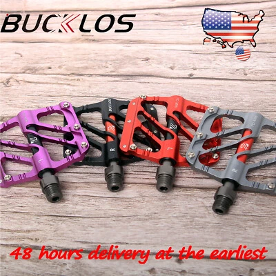 MTB Pedal Mountain Bike Flat Pedals 3 Bearing 9/16” Aluminum Fit Shimano/DMR US - Image 1 of 4