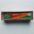 Vintage Lou Eppinger Co Osprey Dardevle Game Fish Lure Red & Orange 1-1/4oz New