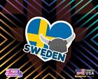 SWEDEN MAP FLAG , STICKER, DECAL, 6 YR VINYL TRUCK  CA+ FREE STICKER FS